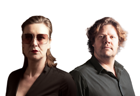 Judith en Bernd als Sivlie en Jan
